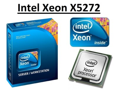 Intel Xeon X5272 SLANH Takt 3,40GHz, 6MB Cache, 2 Core, Sockel LGA771, 80W CPU