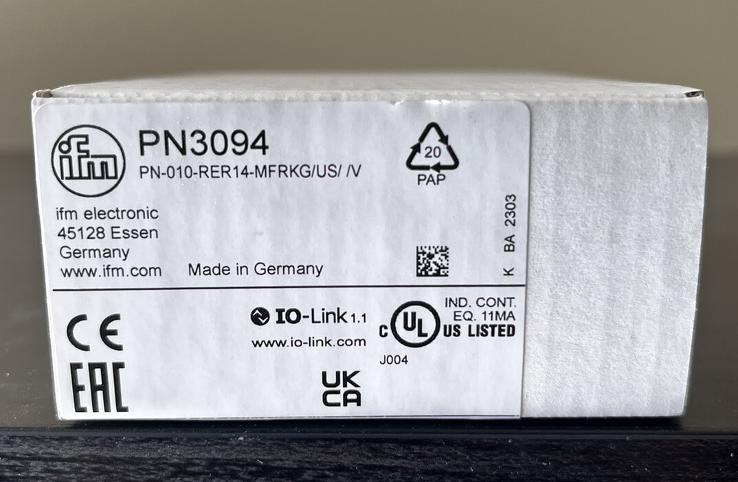 NEW IFM PN3094 Pressure Sensor eBay