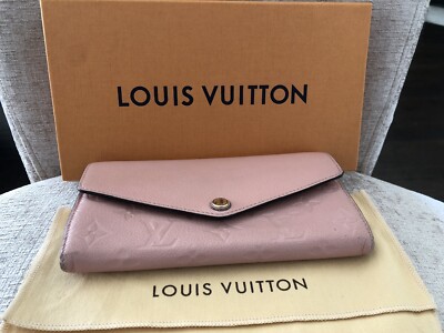Louis Vuitton Sarah Wallet NM Monogram Empreinte Leather Pink