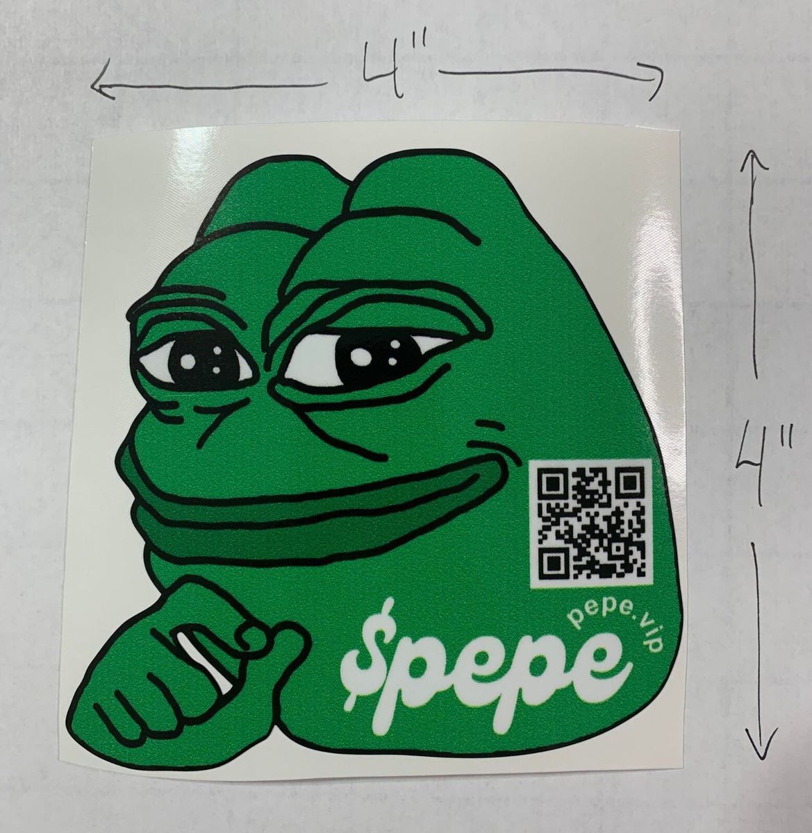 Pepe The Frog $pepe Crypto Meme Vinyl Car Window Decal Bumper Sticker  pepe.vip | eBay