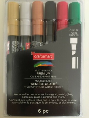 Premium Chisel Tip Oil-Based Paint Pens  -Craft Smart 621357 New