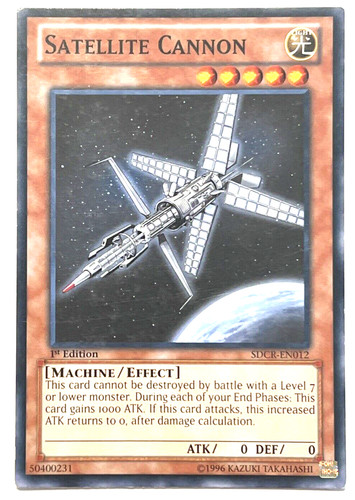 Satellite Cannon SDCR-EN012 1st X 1 Mint YUGIOH Card | eBay Satellite Cannon SDCR-EN012 1st X 1 Mint YUGIOH Card | eBay