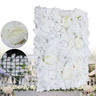 23'' x 15'' Silk Artificial Hydrangea Flower Wall Panels Wedding Decoration 6Pcs