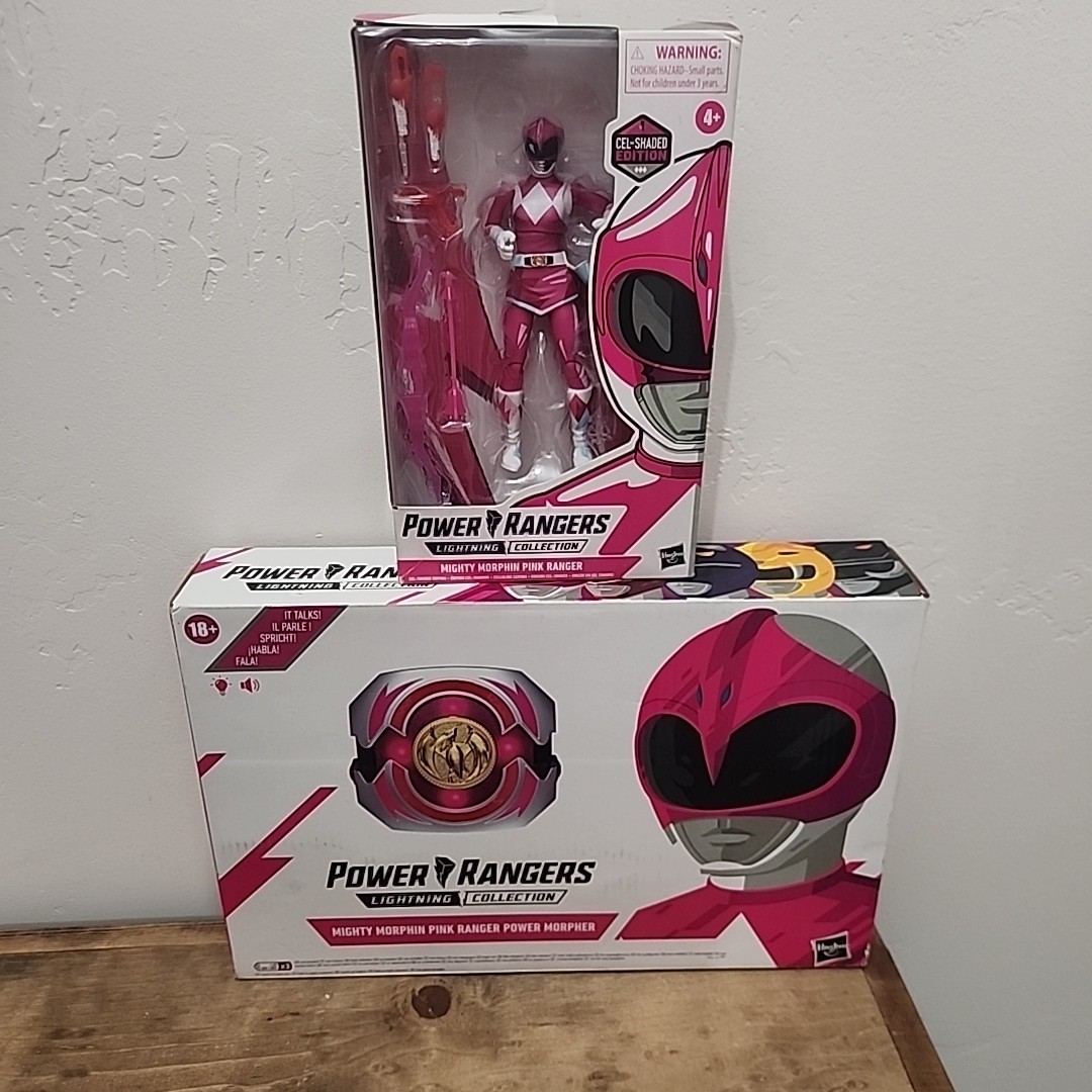 Power Rangers Mighty Morphin Lightning Collection Premium Power Morpher ( rosa