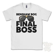 BENSHAW BOG FINAL BOSS T-SHIRT funny xmas gift otterburn northumberland england