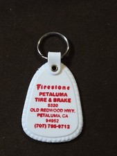 Vintage Keychain Firestone Tires Petaluma California