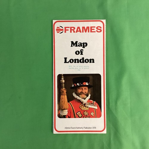 Frames 1978 Map Of London, Folding Map, British Tourist Authority Publication