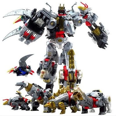 Dinobot 5in1 Alloy 16in Volcanicus G1 Transformation Robot Action Figure Gift
