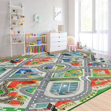 Large Kids Carpet Play Mat Rug for Playroom, 48'' X 71'  Car Rugs Mat for Kids T