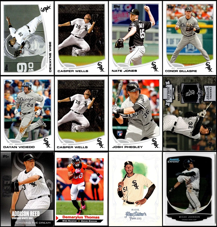 Lote de tarjetas 2013 Chicago White Sox (77) - hallazgo único - único en su clase Foto 2 de 4