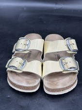 Birkenstock Arizona Big Buckle High Shine Butter Leather Patent 37 Women's 6