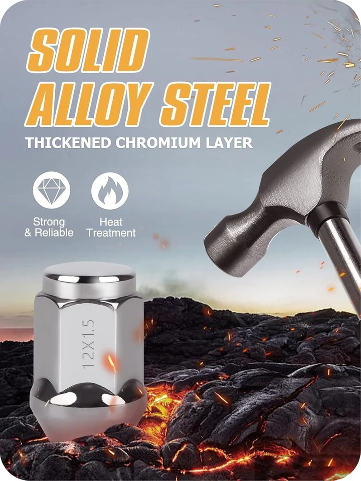 Tuercas de rueda M12x1,5, repuesto para Jeep Compass 2006-2017, Patri 2007-2017 Foto 4 de 4