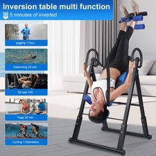 Inversionsbank Rückentrainer Inversion Table Schwerkrafttrainer Fitness Blau