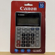 Canon LS102TC Tischrechner Grundfunktion Grau Dual Power Neu 