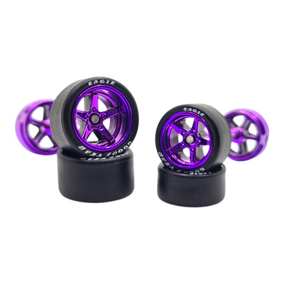 Advan V3 5 Spoke Rims & 11/13mm Staggered Goodyear Rubber Tires For Hot Wheels