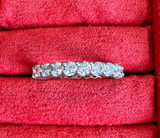 Platinum 1.50 CTW Diamond Eternity Band Ring ...