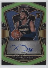 2020-21 Select Rookie Signatures Neon Green Prizm 34/99 Xavier Tillman Auto 14t3