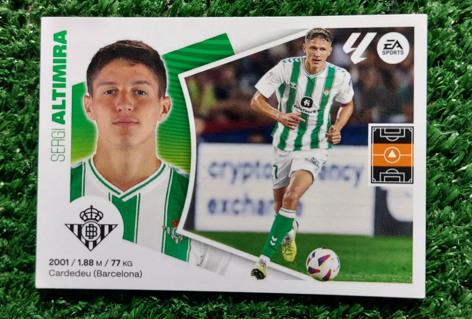 FIGURINA CALCIATORI PANINI LIGA 2024/25 REAL BETIS N°9 ALTIMIRA 2025 ⚽️