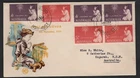 1957 Australia Multi Stamp CHRISTMAS Unsealed WCS FDC