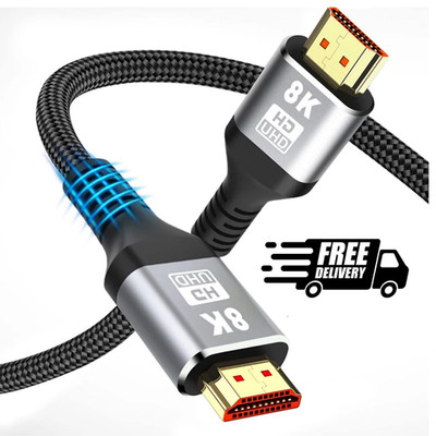 4K 8K HDMI PREMIUM Cable 2.1 Quality UHD HDR eARC PS5 XBOX Projector 1/2/3 Meter