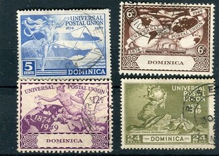 Dominica KGVI 1949 UPU issue used