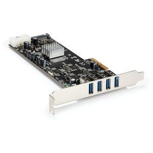 Startech 4 Port Pci Express Pcie Superspeed Usb 3.0 Card Adapter W/ 4 Dedicated