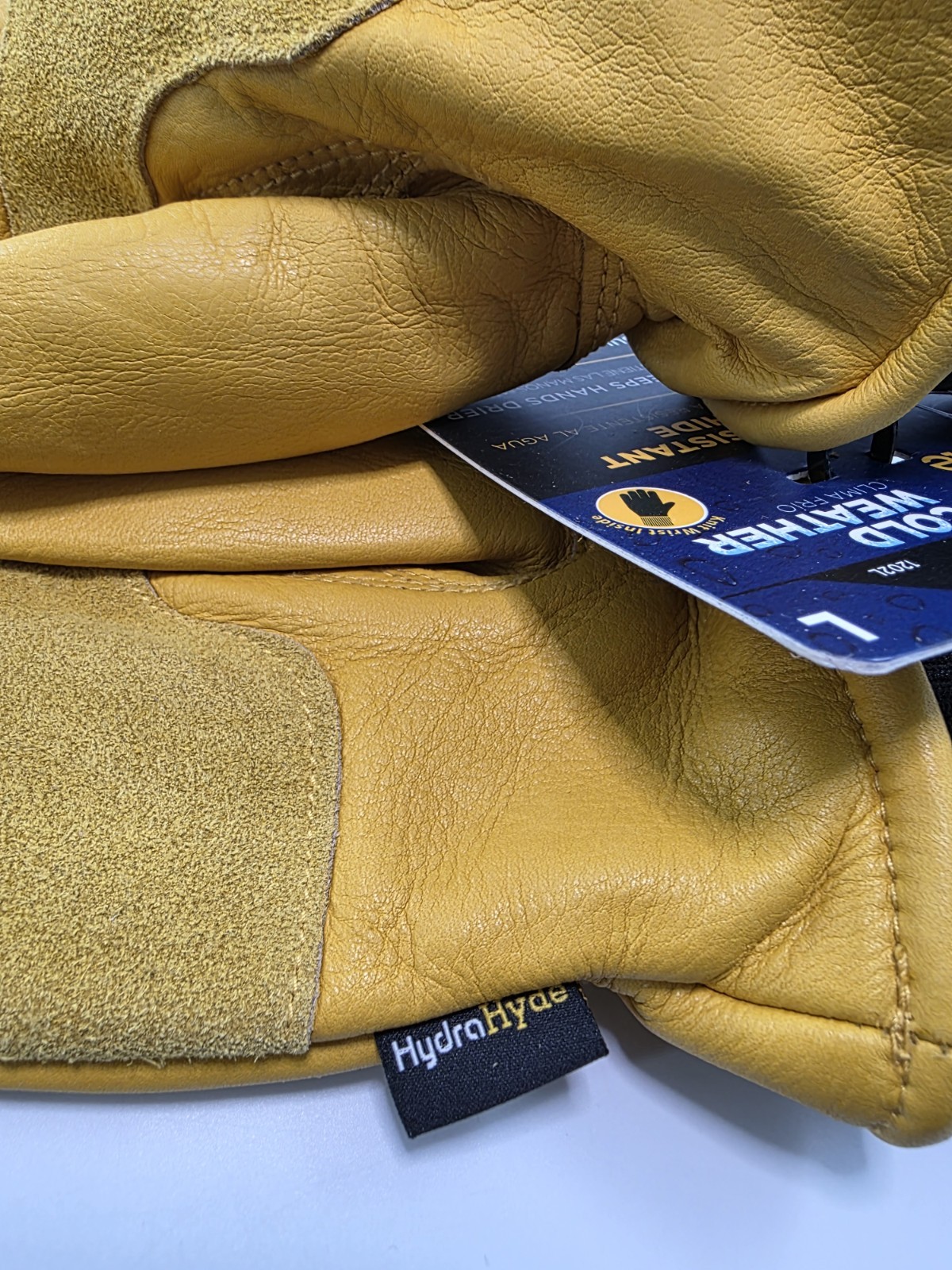 Wells Lamont Cold Weather Hydrahyde Thinsulate  Water Resistant Cowhide Gloves L