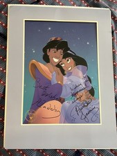 Aladdin Exclusive Lithograph 1993 signed by Scott Weinger & Linda Larkin