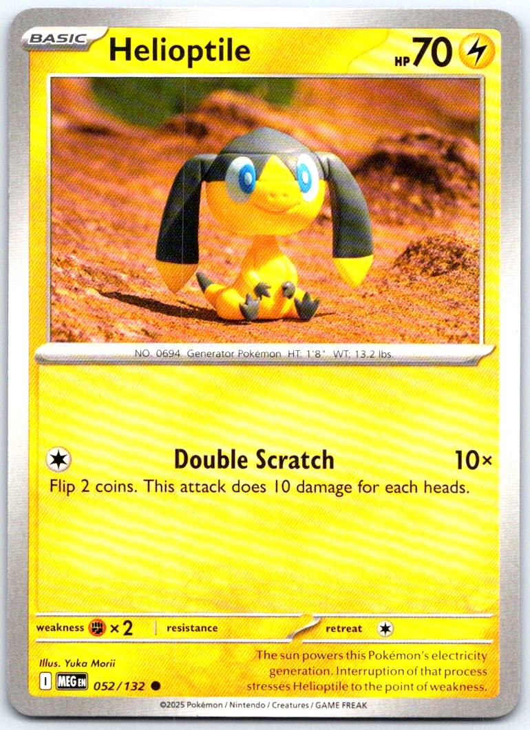 Helioptile Common ME01: Mega Evolution 052/132 NM
