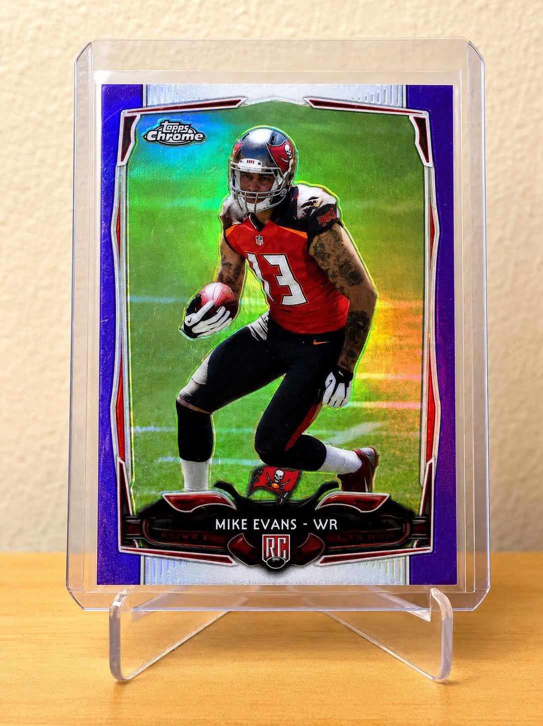 2014 Topps Chrome - Mike Evans #185 Purple Refractor (RC)