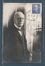 carte  1er jour   Edouard  Branly   Amiens    21  02  1944