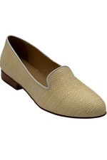 Jack Rogers Almond Toe Loafers Ginnie Natural Rattan