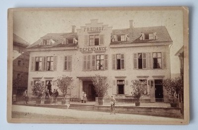 Großes Foto / CDV - Freihof - Dependance Stattliches Haus um 1890/1900 - rar