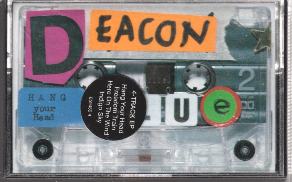 Deacon Blue Hang Your Head cassette UK Columbia 1993 cassette. info sticker on