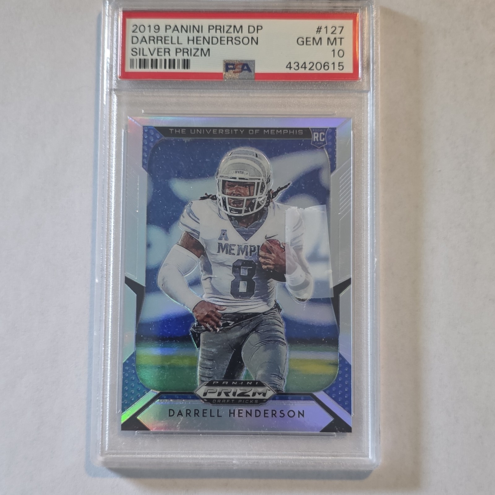 Darrell Henderson Panini Prizm Draft Picks #127 Silver Prizm