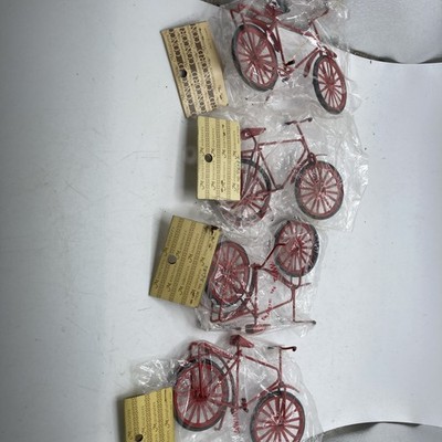 Vintage Concord Miniatures Red Bicycle Ornament. Taiwan.