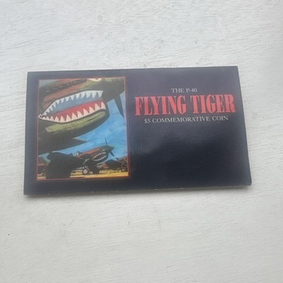 P-40 Flying Tiger $5 Commemorative Coin Marshall Islands 1991 Copper-Nickel