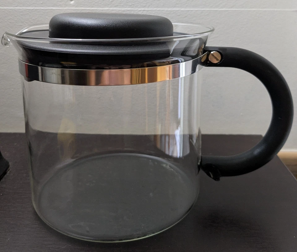 Bodum Glass Tea Infuser Clear with Black Handle Replacement With Lid - Image 2 of 4