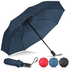 Compact Travel Umbrella Windproof Strong Folding - Small Automatic Umbrellas ...