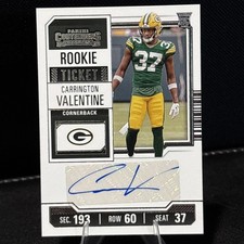 2023 Panini Contenders Ticket Carrington Valentine #174 Rookie Auto RC 1bi0