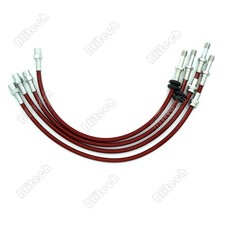 For 99-05 BMW 3-Series E46 Front Rear Stainless Steel Braided Brake Lines Red
