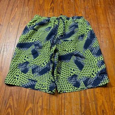 Nike Swim Trunks Mens Size Large Abstract Geometric Pattern Pockets Shorts