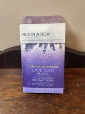 VOESH Pedi in a Box Deluxe 4 Step Pedicure Spa 4-in-1 Set Lavender Relieve