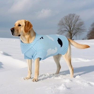 Kuoser   Warmer Strickpullover für mittelgroße Hunde Gr.L