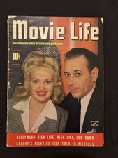Betty Grable George Raft Movie Life Vintage Magazine Feb 1942 Male Chests