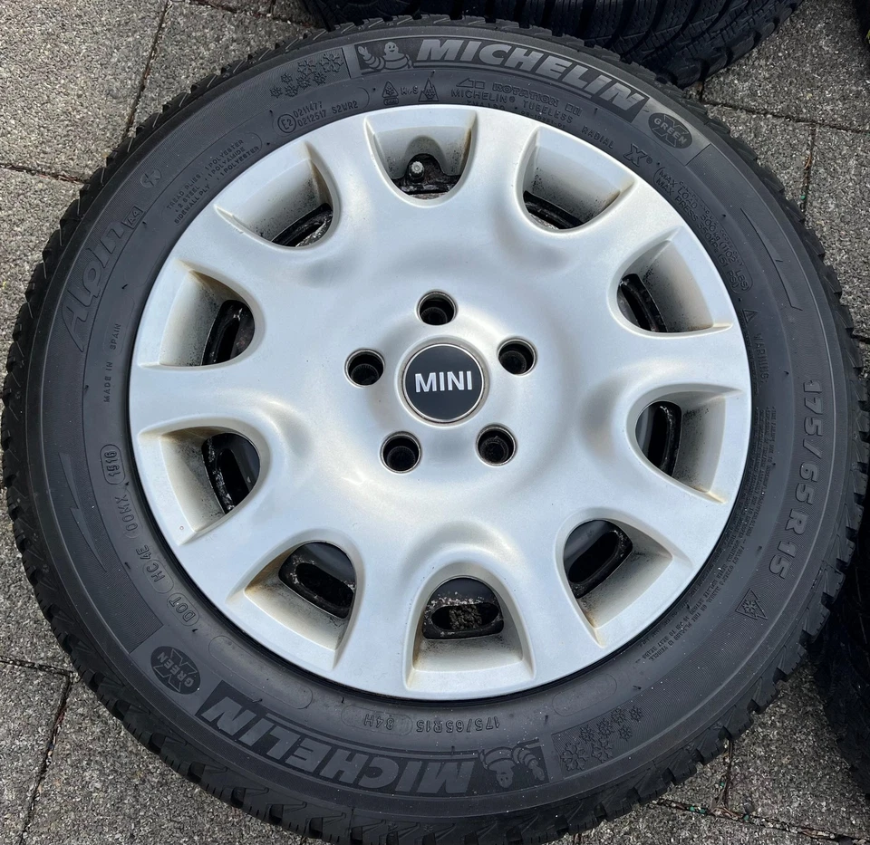 4 WINTERRÄDER MINI F55 F56 F57 175/65R15 84H RDKS 6851510 MICHELIN RDKS FREIHAUS - Bild 3 von 4