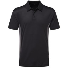 TuffStuff Mens Work Polo Shirt Quality Stay Dry Easy Care Contrast Panels Plain