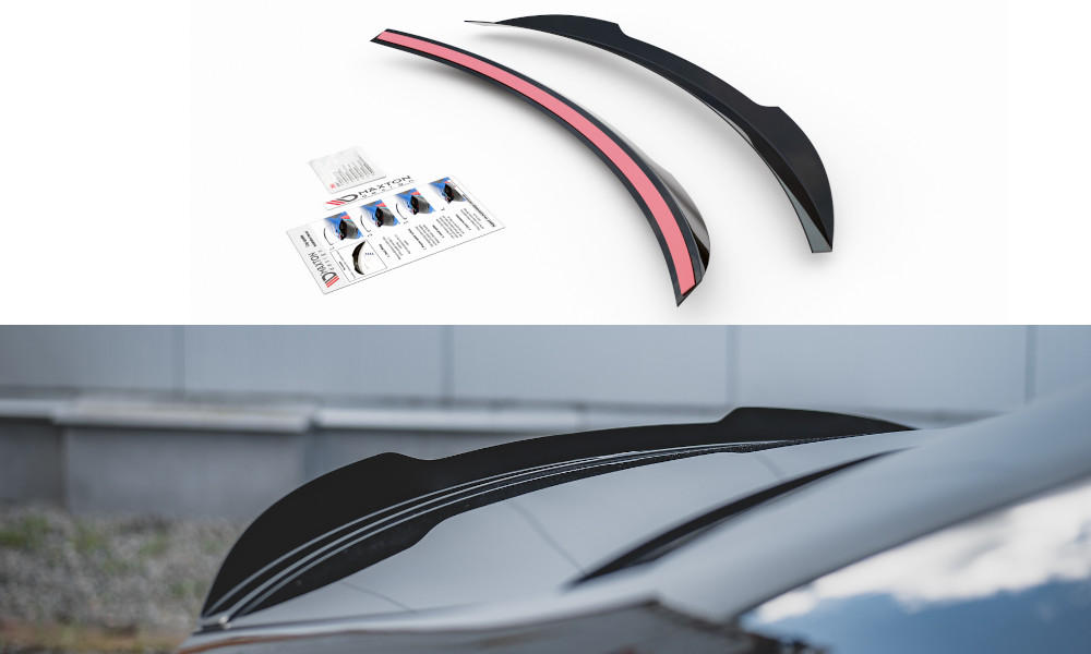 Spoiler Cap Maxton pour Mercedes-AMG CLS 53 C257 en finition noir brillant