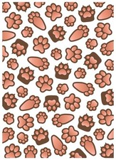 Honey Bee Stamps 3D Embossing Folder HBEF-024 Paw Prints