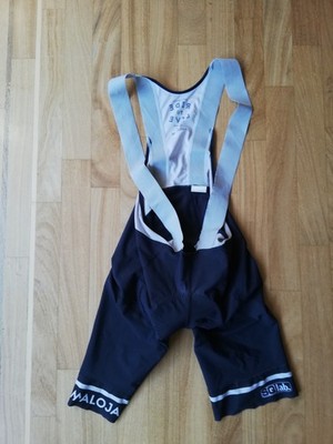 Maloja SQLab Bib Shorts kurz Herren Pushbikers Bibtights Gr. M blau